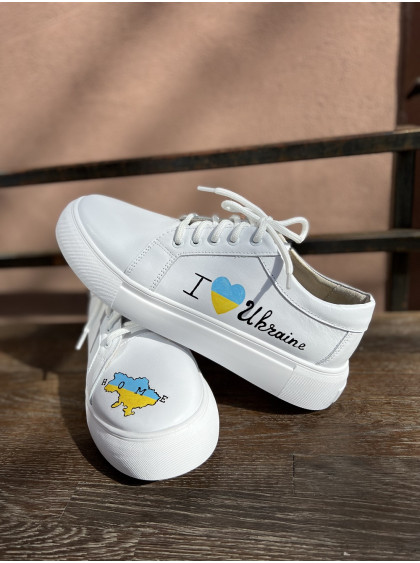 Кеди з ручним розписом I LOVE UKRAINE VUBO Кеди з ручним розписом I LOVE UKRAINE VUBO
