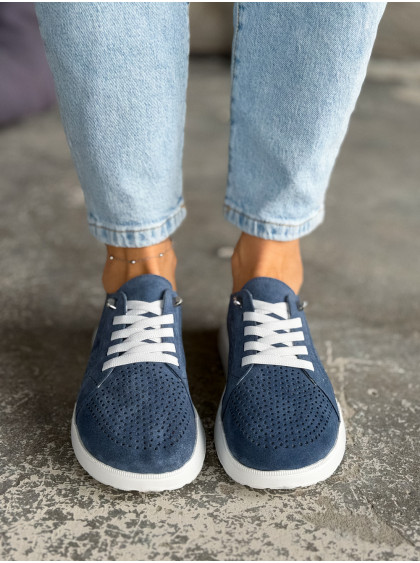 Анатомічні кеди замша denim перфорація Wind
