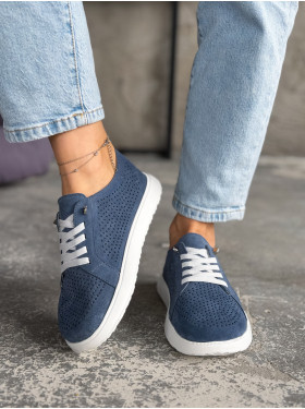 Анатомические кеды замша denim перфорация Wind